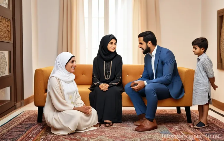 법무사로서 재판 관련 업무 사례 - "A knowledgeable Arab female lawyer in her late 30s, dressed in a professional, modest business suit...